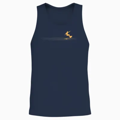 Surfer Graphic Surfboard Vintage Surfing for Surfers Unisex Tank Top - Navy