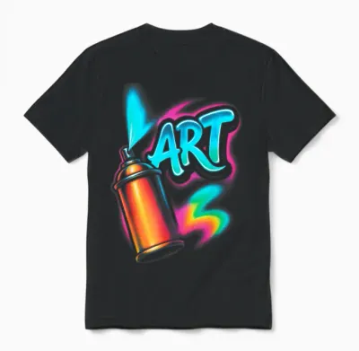 Graffiti Street Art Urban Painting Künstler Graffiti Künstler Unisex T-Shirt - Black