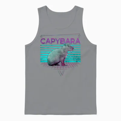 Capybara Retro Unisex Tank Top - Sport Grey