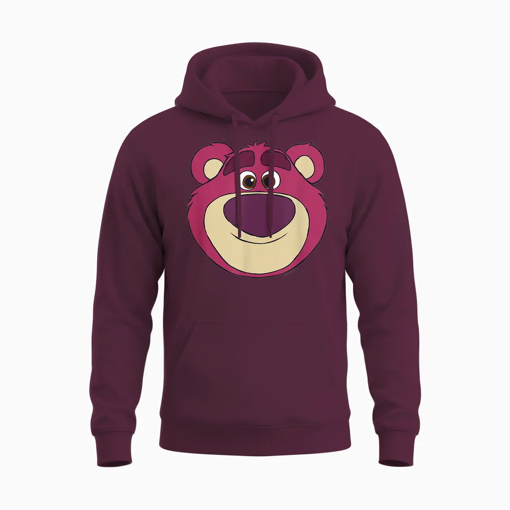 Disney and Pixar's Toy Story Lotso Bear Big Face Costume Unisex Hoodie in Maroon