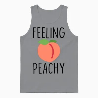 Feeling Peachy Unisex Tank Top - Sport Grey