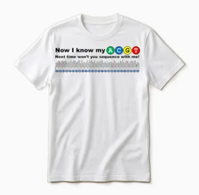 Sangerism - Now I Know My Acgt Unisex T-Shirt - White