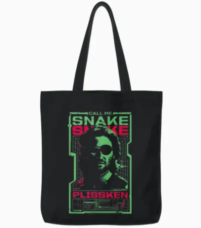 évadez-Vous De New York, Appelez-Moi Snake Plissken, Kurt Russell Tote Bags - Black