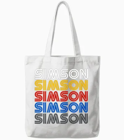 Retro Vintage Simson S50 S51 Zweitaktmotor Liebe Fan Simme Tote Bags - White