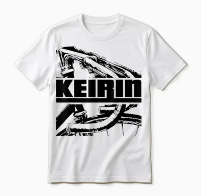 Bahnrad Rennrad Fahrrad Rennen Und Japanisches Keirin Unisex T-Shirt - White