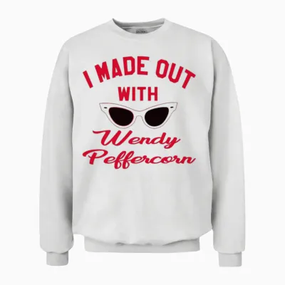 I Made Out with Wendy Peffercorn the Sandlot Unisex Sweatshirt - White