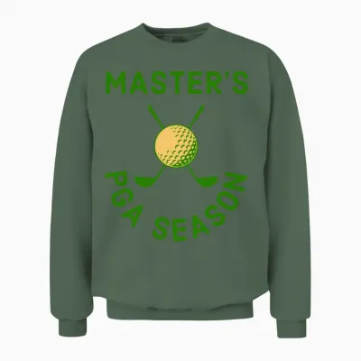 Masters Pga Season Retro Unisex Sweatshirt - Military Green