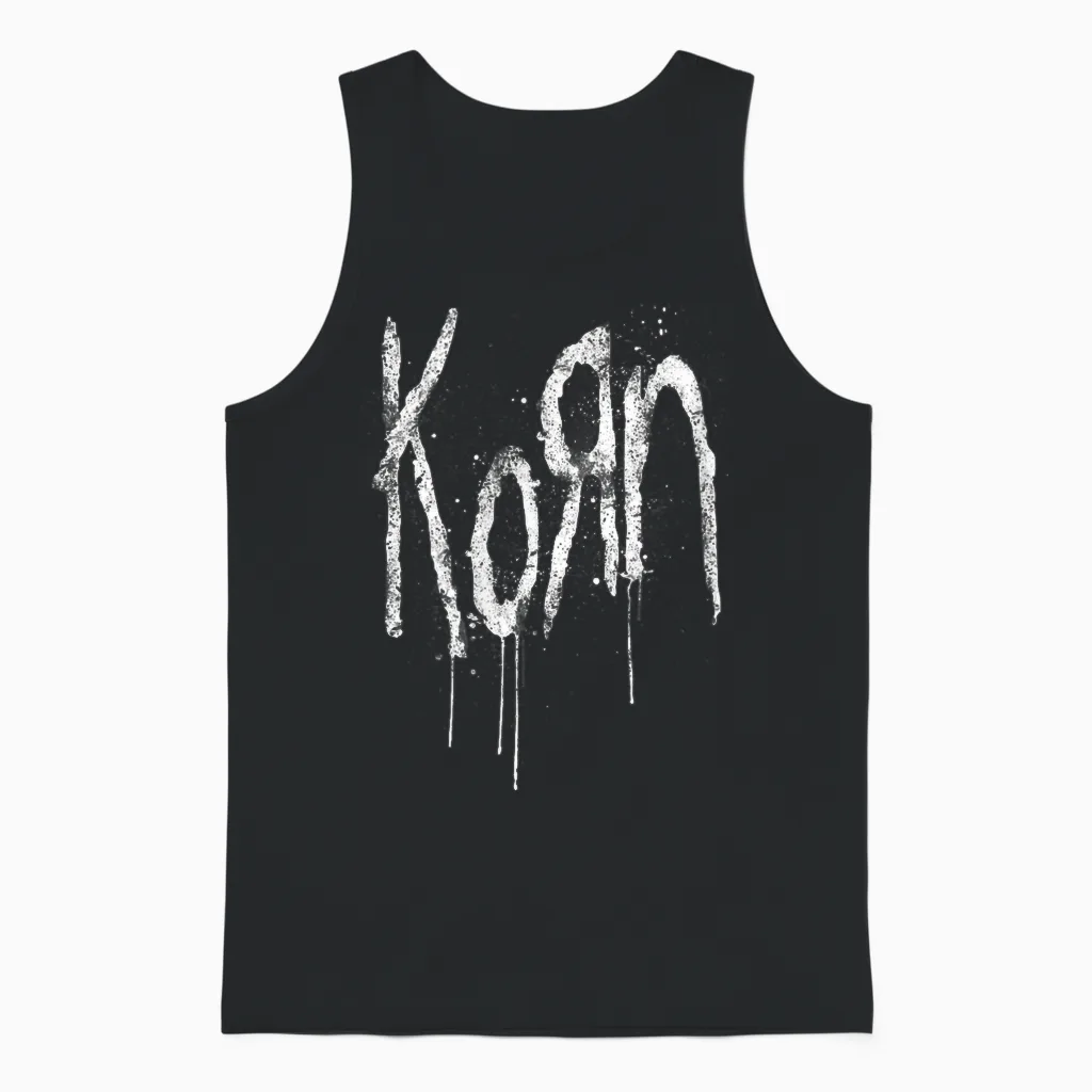 Korn Classic Logo Unisex Tank Top in Black