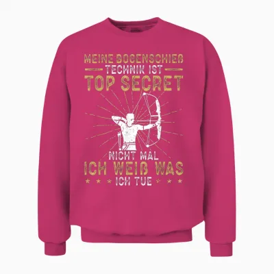 Bogenschießen Lustiges Design Bogenschießen Meine Bogenschieß Technik Archery Unisex Sweatshirt - Heliconia