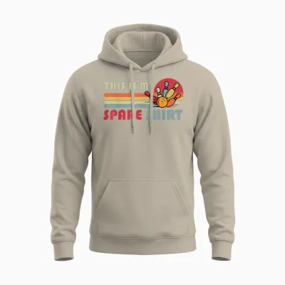 This Is My Spare Bowling Bowler Funny Team Men Women Unisex Hoodie - Sand