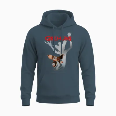 Gremlins Gizmo Shadow T-Shirt, White Unisex Hoodie - Dark Heather