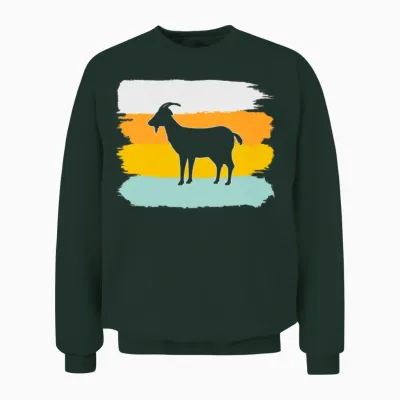 Goat Retro Unisex Sweatshirt - Forest
