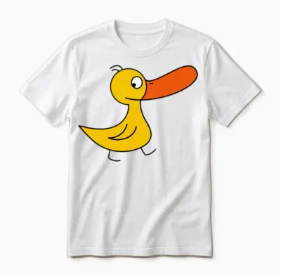 Funny Duck Unisex T-Shirt - White