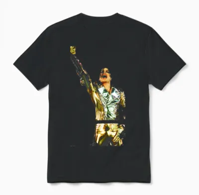 80er Jahre Pop Superstar Icon Live History World Tour Prague 1996 Unisex T-Shirt - Black