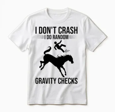 Funny Equestrian Horse Vaulting Unisex T-Shirt - White