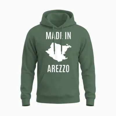 Arezzo Orgoglio Locale Italia Città Travel Souvenir Unisex Hoodie - Military Green