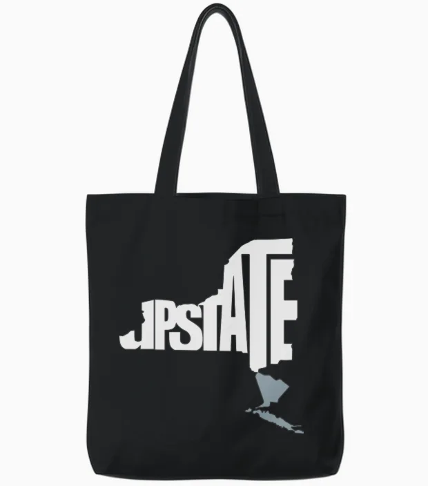 Upstateny1 Tote Bags in Black