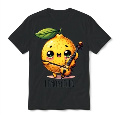 Funny Lemon Funny Cello Funny Lemoncello Unisex T-Shirt - Black