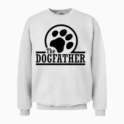 The Dogfather Unisex Sweatshirt - White