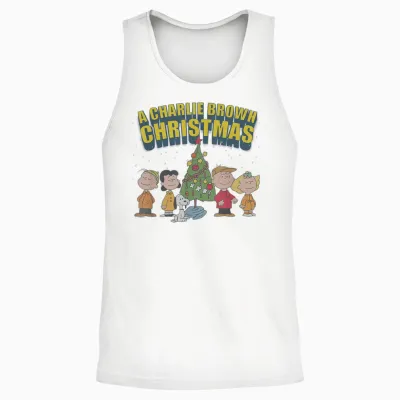 Peanuts Charlie Brown Christmas Special Unisex Tank Top - White