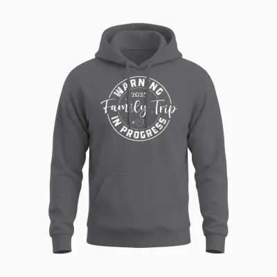 Family Trip in Progress 2025 Unisex Hoodie - Charcoal