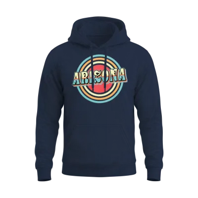 Arizona Retro Unisex Hoodie - Navy