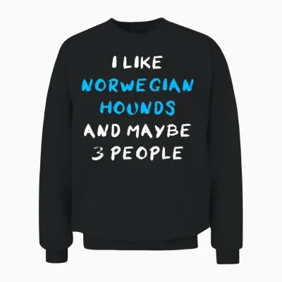 Norwegian Hound Funny Unisex Sweatshirt - Black