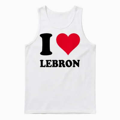 I Love Lebron T-Shirt, White, S Unisex Tank Top - White