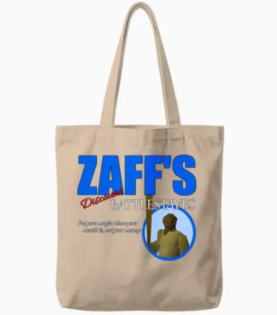 Zaff's Discount Battlestaves Tote Bags - Natural