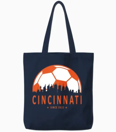 Cincinnati, Fc Cincinnati, Cincy, Fc Cincy, Soccer Tote Bags - Navy
