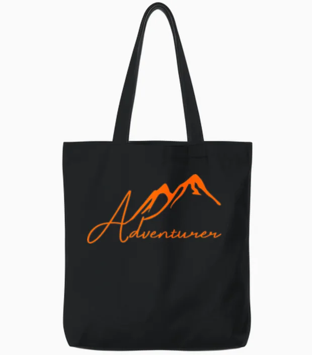Adventure Hiking - & Outdoors Tote Bags in Black
