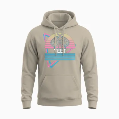 Mothman Cryptid Cryptozoology Retro Unisex Hoodie - Sand