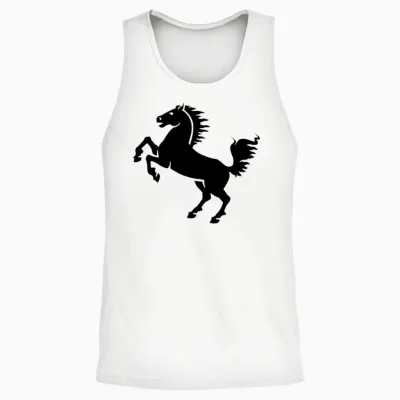 Horse Unisex Tank Top - White
