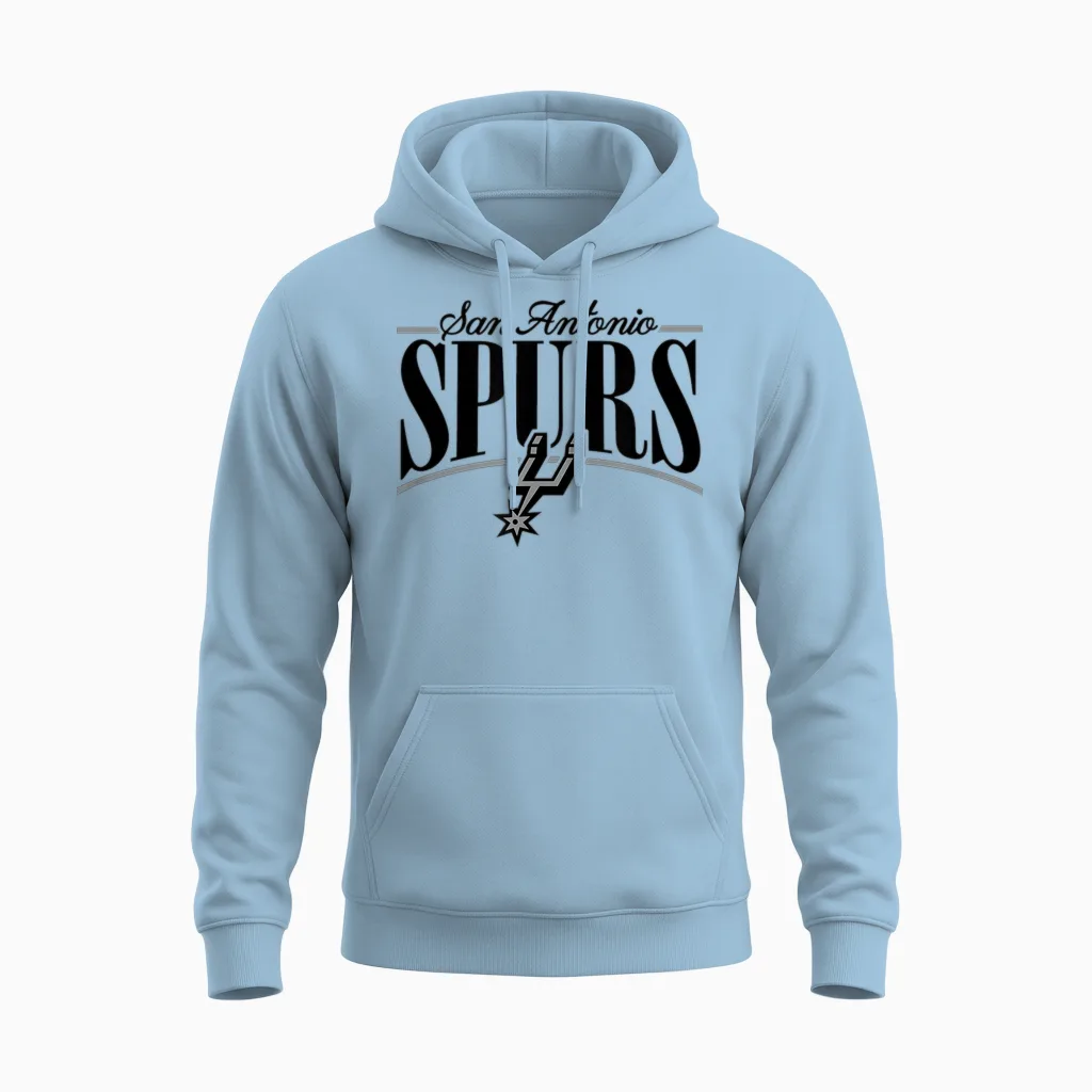 Nba β San Antonio Spurs Logo Arch Unisex Hoodie in Light Blue