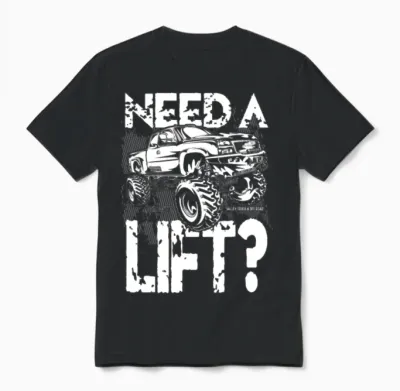 Truck Need a Lift Unisex T-Shirt - Black