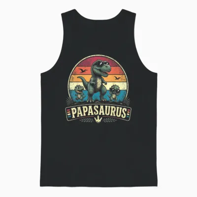 Papa Shirt Lustig Papa Geburtstag Vater Spruch Geschenk Papa Unisex Tank Top - Black