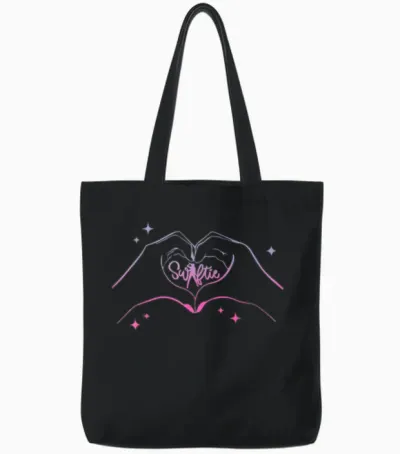 Heart Hands Taylor First Name Girl Vintage 70's 80's Tote Bags - Black