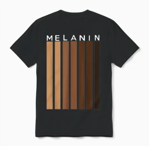 Oheneba: Melanin Shades Black Pride Gift Unisex T-Shirt in Black