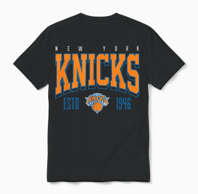 Offizieller Nba-Wettkampf Der New York Knicks Getestet Unisex T-Shirt in Black
