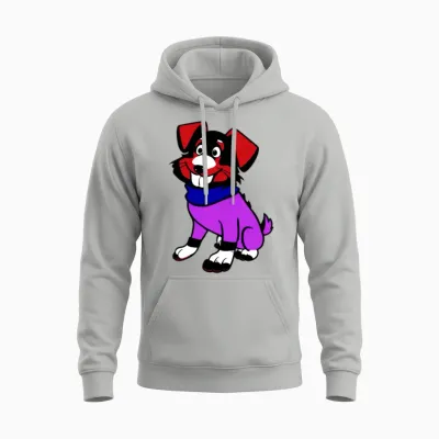 Funny Cool Dog Unisex Hoodie - Ash