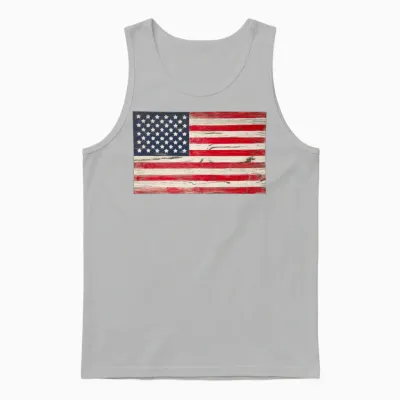 Vintage American Us Unisex Tank Top - Ash