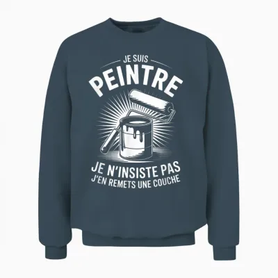 Man Humour Painter | Original Gift Idea for Artisan Unisex Sweatshirt - Dark Heather