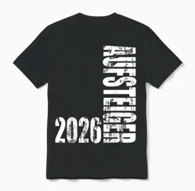 Aufsteiger 2026 Vintage Motiv Aufstiegsfeier Mannschaft Fun Unisex T-Shirt - Black