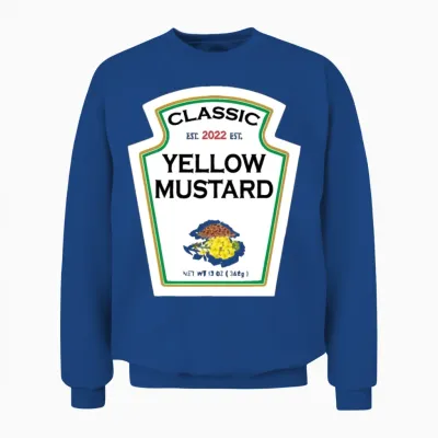 Yellow Mustard Diy Halloween Costume Matching Grou Unisex Sweatshirt - Royal