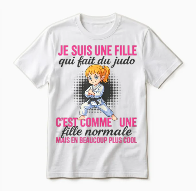 I'm a Girl Who Makes Normal Judo but Coolest Unisex T-Shirt in White