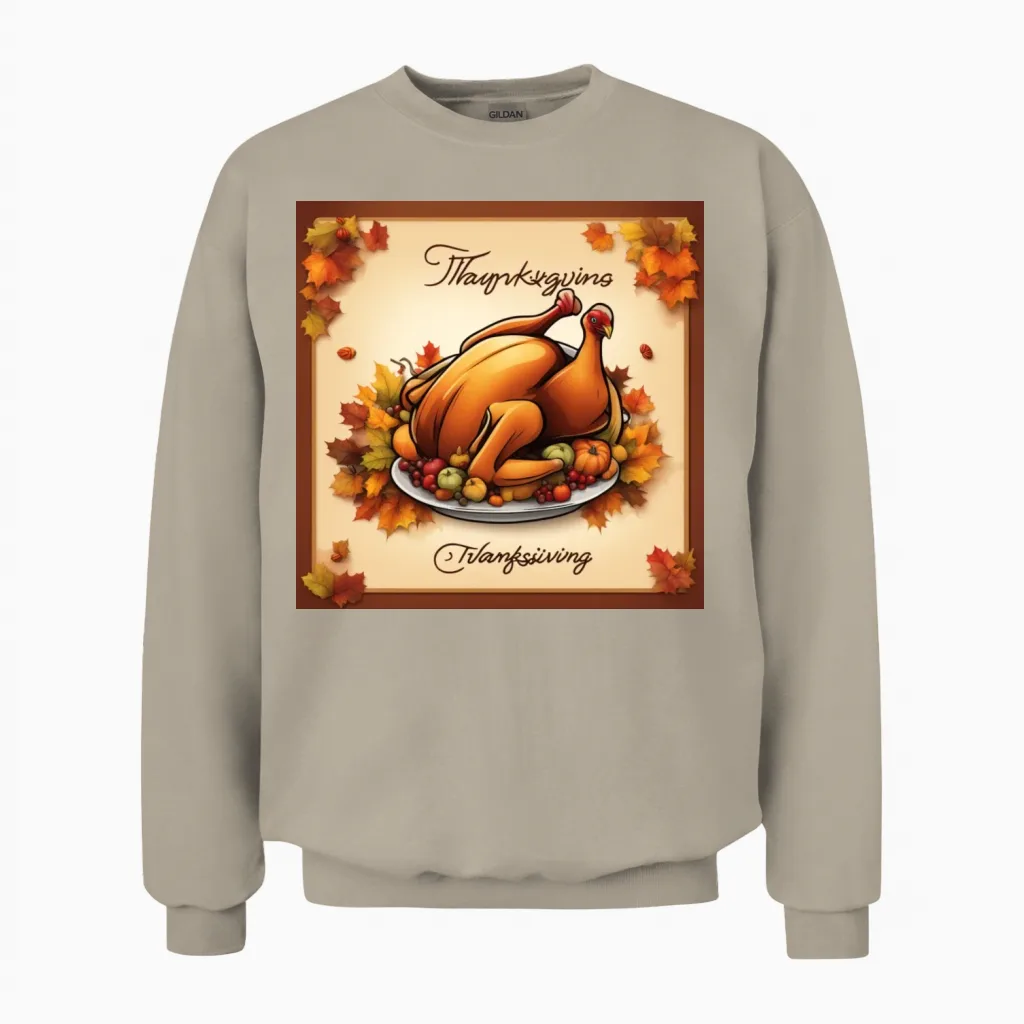 Happy Thanksgiving Unisex Sweatshirt - Sand