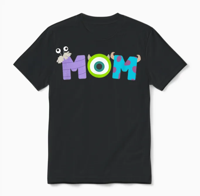 Disney and Pixar’s Monsters, Inc. Mom Mother’s Day Birthday Unisex T-Shirt in Black