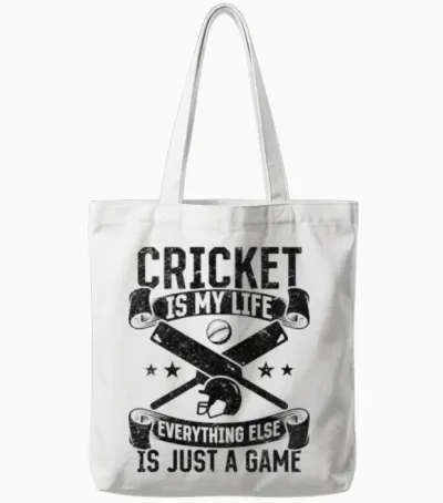 Cricket Quotes Cricket Saying Cricketing Cricket Tote Bags - White