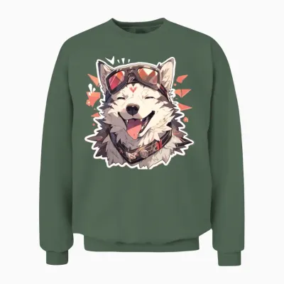 Dogs Pet Dog Owner Dog Lover Animal Unisex Sweatshirt - Military Green