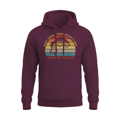 Funny Fishing for Fisherman Unisex Hoodie - Maroon